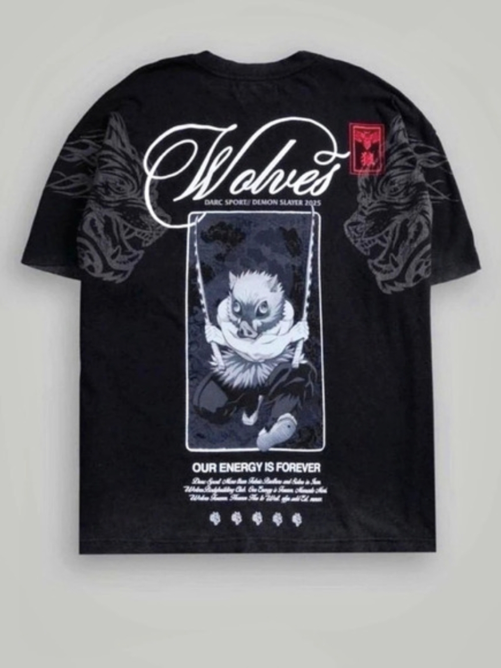 Darc Sport x Demon Slayer Inosuke Wolves Tee in Black